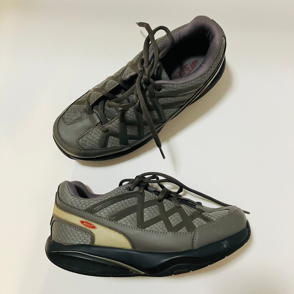 MBT Sport 3 Shoe Womens 5-5.5 Grey Walking Toning Rocker 400335133